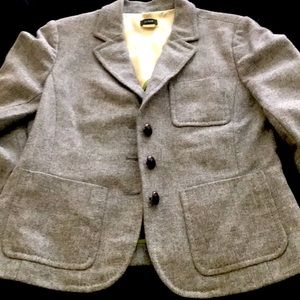 Gray wool blazer